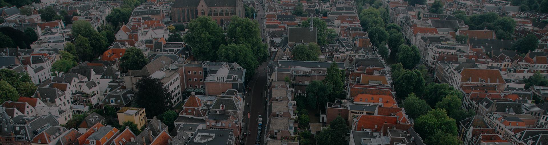 Widok miasta z lotu ptaka